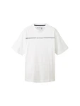 TOM TAILOR T-Shirt (OCS) nachtblau/taubenblau/weiß