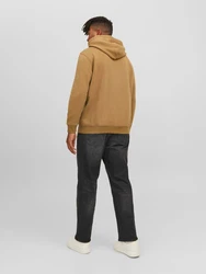Jack & Jones Plus Sweatshirt Star hellbraun/schwarz