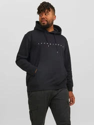 Jack & Jones Plus Sweatshirt Star schwarz/weiß