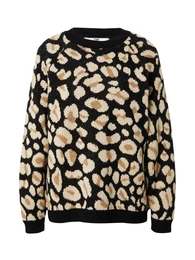 Svetr béžová / světle hnědá / černá