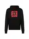 HUGO Sweatshirt 'Daltorres' rot / schwarz
