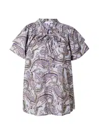 Bluza 'Rositfa' tamno bež / svijetloplava / lavanda / crna