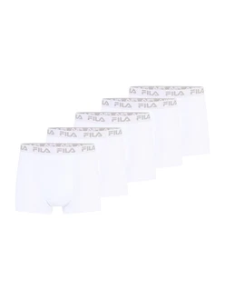 FILA Herren Boxer Shorts (5er Pack) Weiß/Weiß/Weiß/Weiß/Weiß/Weiß/Weiß/Weiß/Weiß/Weiß/Weiß/Weiß/Weiß/Weiß