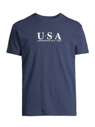 AROPOSTALE T-Shirt navy / rot / wei