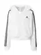 ADIDAS SPORTSWEAR Športna jopa na zadrgo 'Essentials 3-Stripes French Terry'  črna / bela