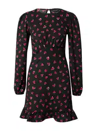 Šaty červená / černá / bílá
