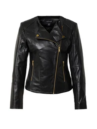 Přechodná bunda zlatá / černá