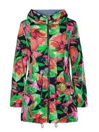 Přechodová parka 'Kornelita' námořnická modř / žlutá / zelená / pink