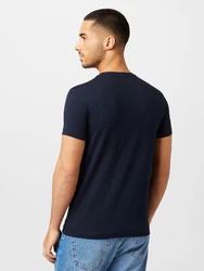 Tommy Hilfiger Core Stretch Slim C-Neck Tee Shirt Herren nachtblau/rot/weiß