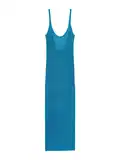 Plave pletene haljine bershka image