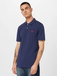 LEVI'S Poloshirt 'Housemark' marine / knallrot