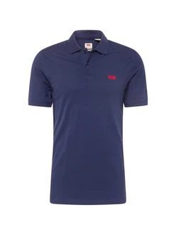 LEVI'S Poloshirt 'Housemark' marine / knallrot LEVI'S Poloshirt 'Housemark' marine / knallrot
