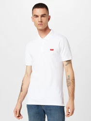 LEVI'S Poloshirt 'Housemark' cranberry/weiß