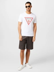 GUESS T-Shirt rot/schwarz/weiß