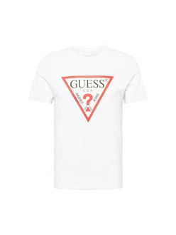 GUESS T-Shirt rot/schwarz/weiß