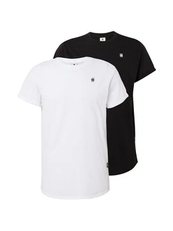 G-STAR T-Shirt schwarz/weiß