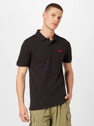 LEVI'S Poloshirt 'Housemark' rot/schwarz