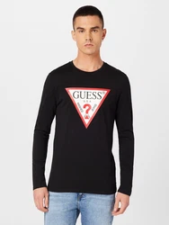 GUESS Shirt rot/schwarz/weiß