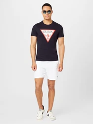 GUESS T-Shirt navy/rot/weiß