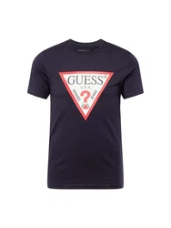 GUESS T-Shirt navy/rot/weiß