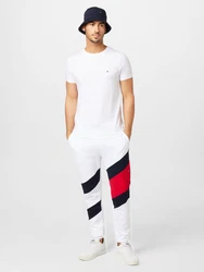 Tommy Hilfiger Core Stretch Slim C-Neck Tee Shirt Herren marineblau/rot/weiß