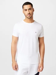 Tommy Hilfiger Core Stretch Slim C-Neck Tee Shirt Herren marineblau/rot/weiß