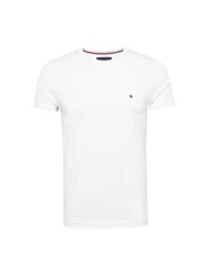 Tommy Hilfiger Core Stretch Slim C-Neck Tee Shirt Herren marineblau/rot/weiß