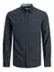 JACK & JONES Hemd 'JJERemy' nachtblau / wei