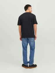 Jack & Jones T-Shirt JJEstar schwarz/weiß