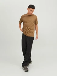 Jack & Jones T-Shirt JJEstar sepia/schwarz/Beige/Otter