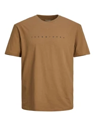 Jack & Jones T-Shirt JJEstar sepia/schwarz/Beige/Otter