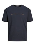 Jack & Jones T-Shirt JJEstar navy / orange