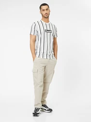 AROPOSTALE T-Shirt hellgrau/schwarz/weiß