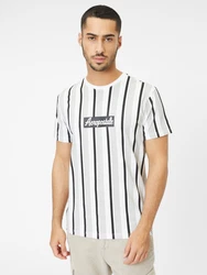 AROPOSTALE T-Shirt hellgrau/schwarz/weiß