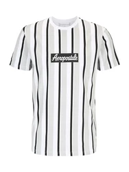 AROPOSTALE T-Shirt hellgrau/schwarz/weiß