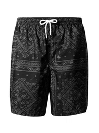 Badeshorts 'James' grau / schwarz