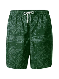 Badeshorts 'James' pastellgrn / dunkelgrn