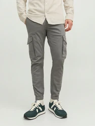 Jack & Jones Cargohose JJIPaul JJFLake (1-tlg) grau