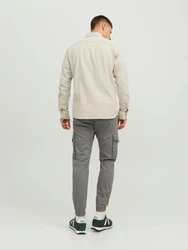 Jack & Jones Cargohose JJIPaul JJFLake (1-tlg) grau