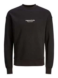 JACK & JONES Sweatshirt 'JORVesterbro' schwarz / weiß