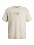 JACK & JONES T-Shirt JORVesterbro beige/schwarz