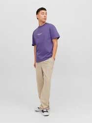 JACK & JONES T-Shirt JORVesterbro purpur/wei