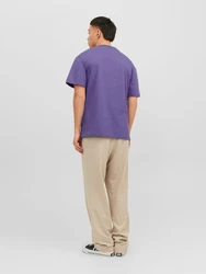 JACK & JONES T-Shirt JORVesterbro purpur/wei