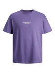 JACK & JONES T-Shirt JORVesterbro purpur/wei JACK & JONES T-Shirt JORVesterbro purpur/wei