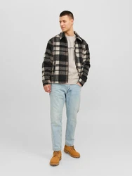 JACK & JONES Sweatshirt 'JORVesterbro' beige / schwarz