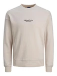JACK & JONES Sweatshirt 'JORVesterbro' beige / schwarz