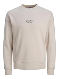 Sweatshirt 'JORVesterbro' beige / schwarz