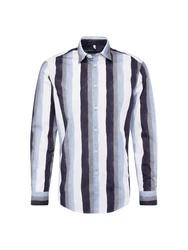 DRYKORN Hemd RAMIS marine/hellblau/grau/weiß