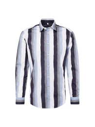Hemd 'RAMIS' marine / hellblau / grau / wei
