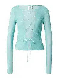 Bluza 'Selma' akvamarin / bijela